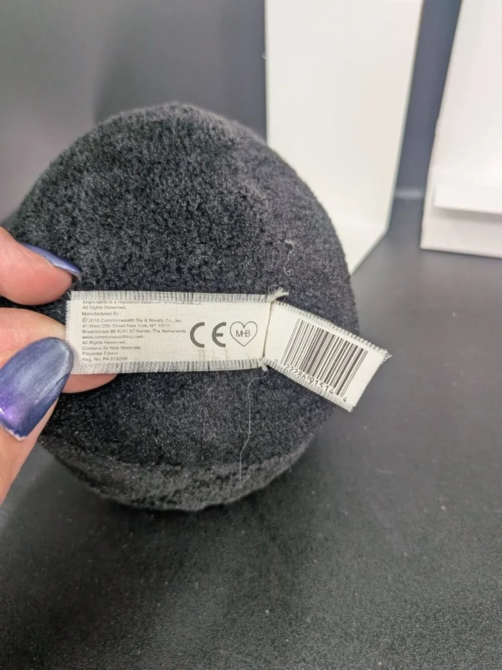 Angry Birds Black Bomb Plush Round Commonwealth 2010 Stuffed Animal Character 5